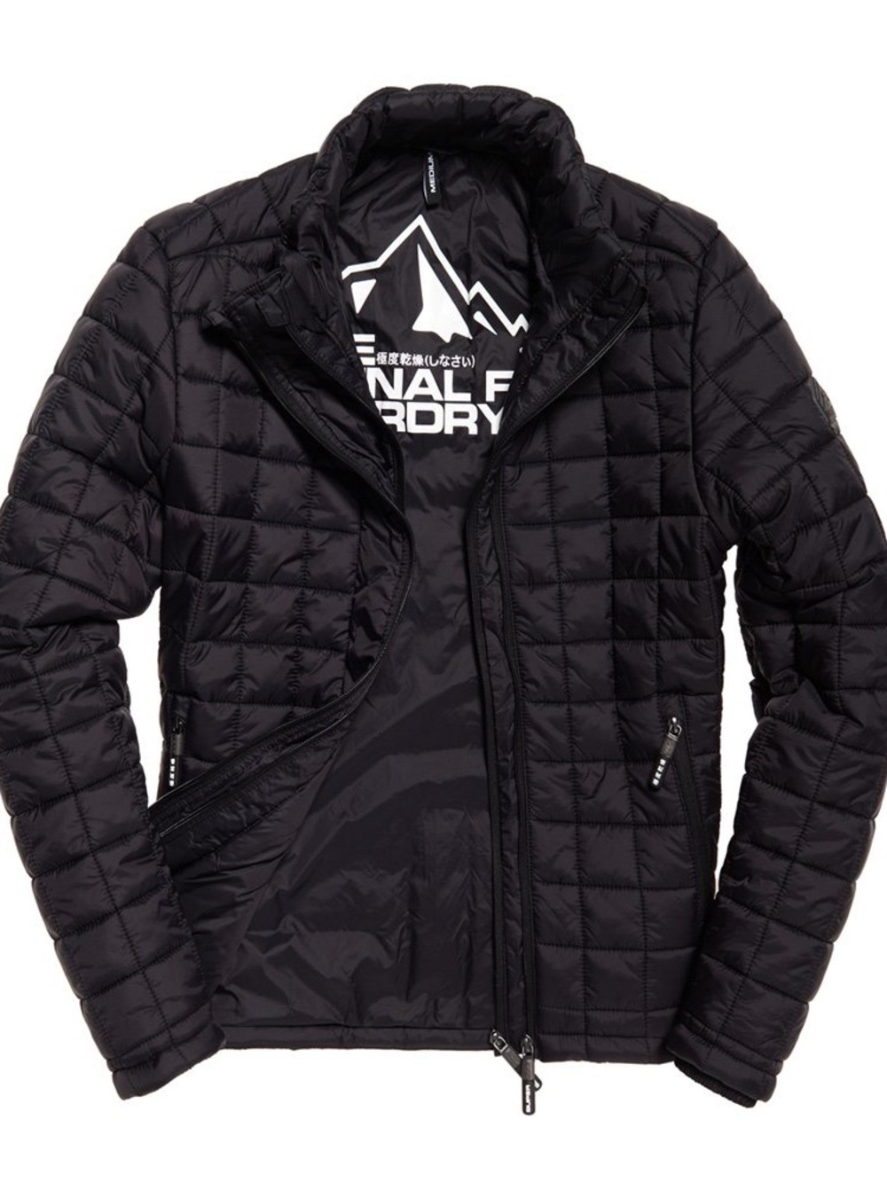 SUPERDRY | M | Men’s Box Quilt Fuji Zip Puff Jacket Windbreaker